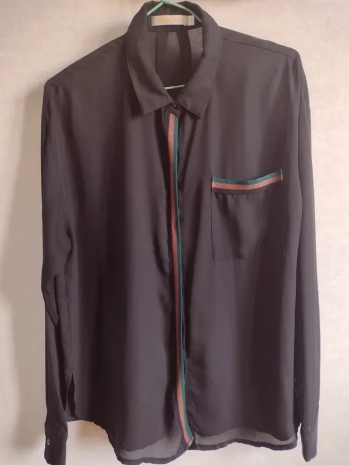 Blouse, chemise noire Cerise Blue