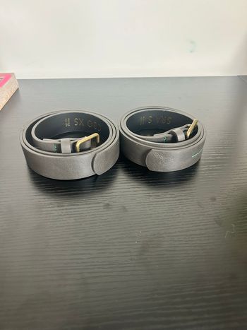 Lot de deux ceintures gris foncé taille 36-38