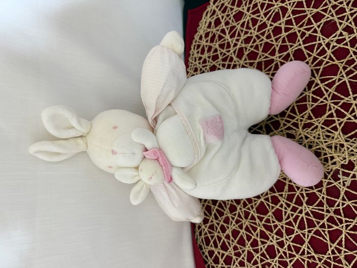 Doudou Lapin vintage MOULIN ROTY - photo numéro 6