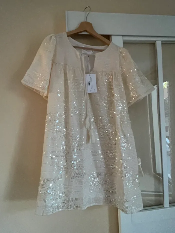 Robe droite sequins - photo numéro 2