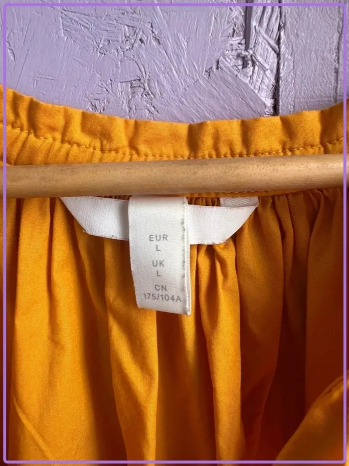 Robe tunique H&M jaune moutarde - photo numéro 2