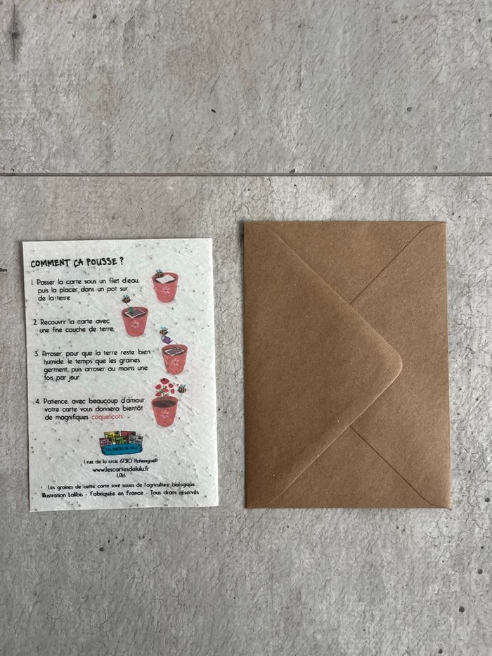 Carte à planter on récolte ce que l’on s’aime - photo numéro 3
