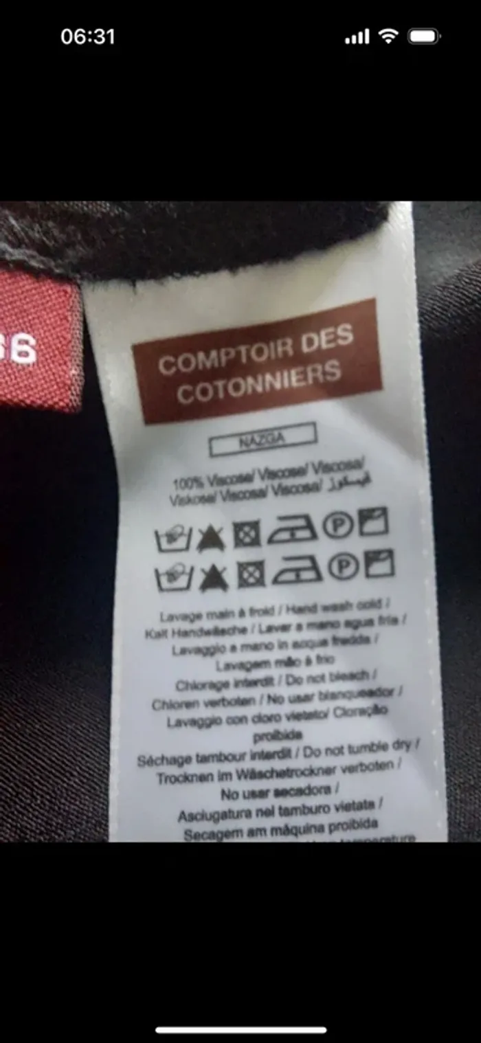 Blouse Tunique Comptoir Des Cotonniers taille 36 - photo numéro 5