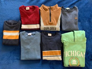 7 pulls taille 6 ans