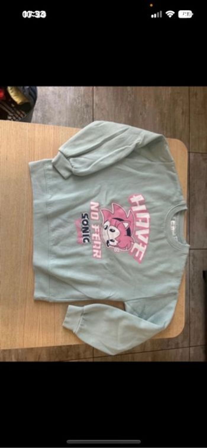 Sweat sonic taille 11/12 ans