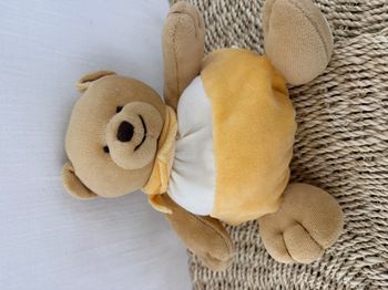 Doudou ours jaune blanc NATURE ET DECOUVERTE