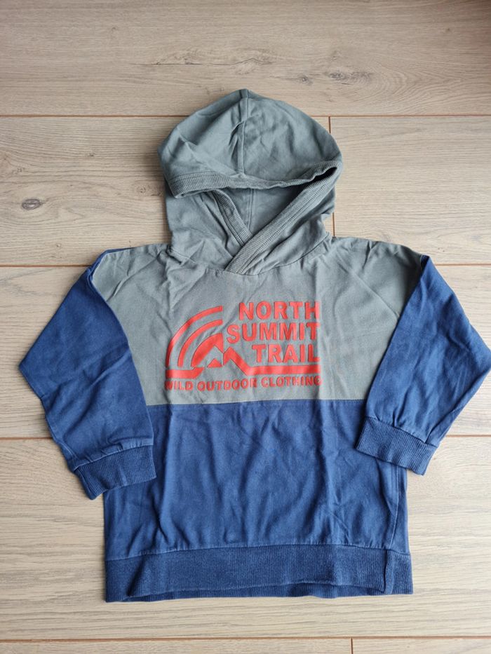 Sweat Vert et bleu 3 ans TAO