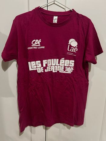 642 – t-shirt bordeau course Les Foulées de Jeanne
