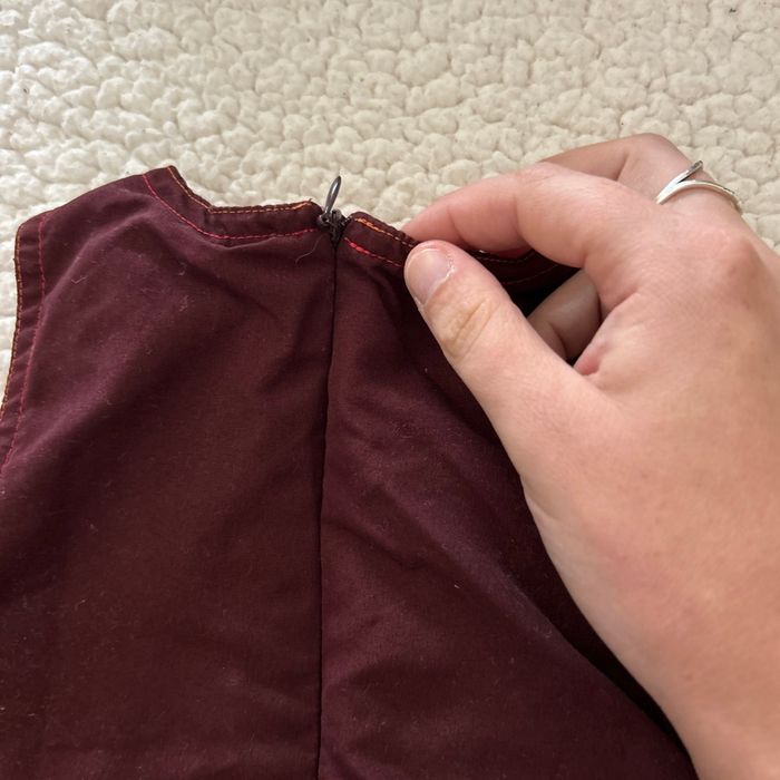 Robe rouge marron - photo numéro 3