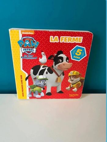 Livre sonore la ferme pat patrouille