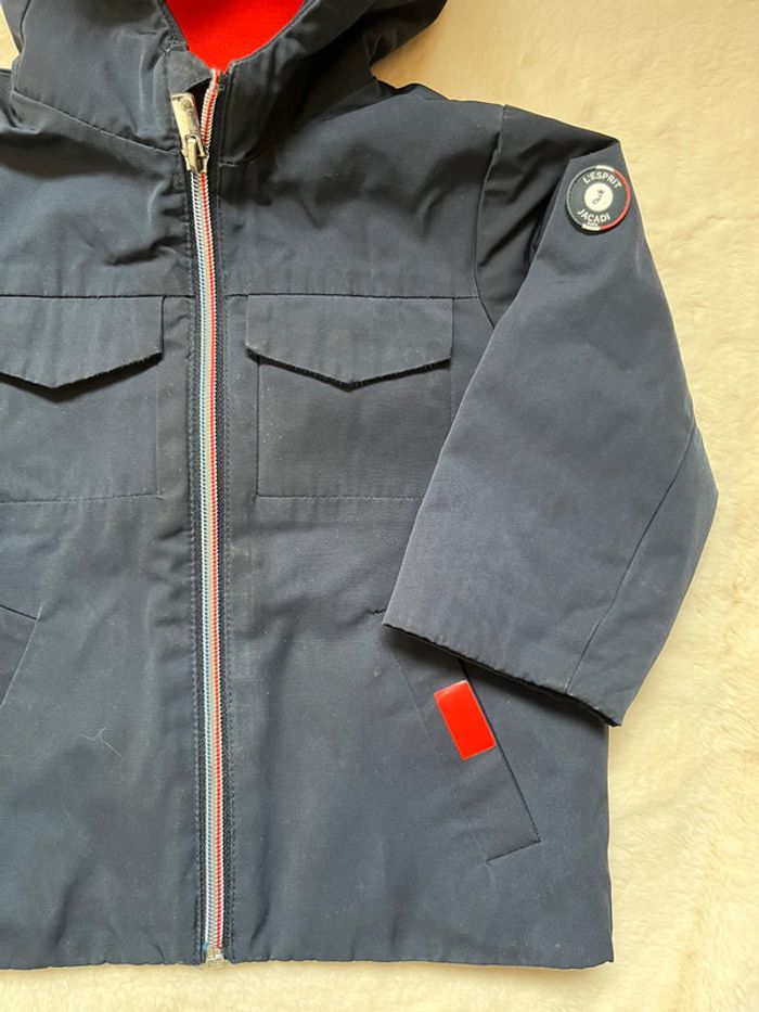 Parka bleu Jacadi - 18 mois - photo numéro 2