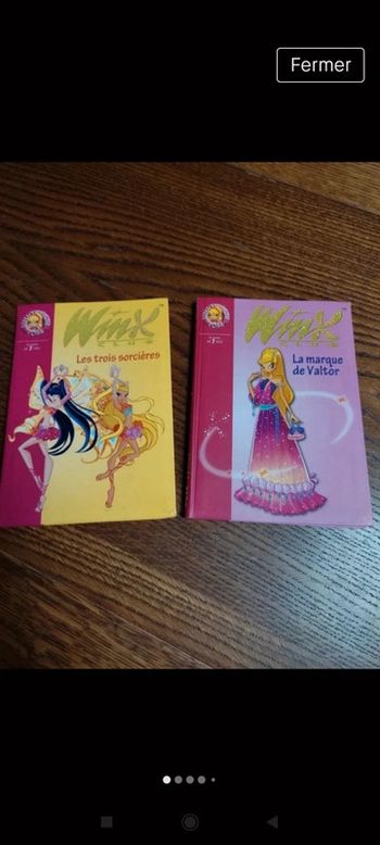 🌺lot de deux livres winx tome 1547 et 1558🌺
