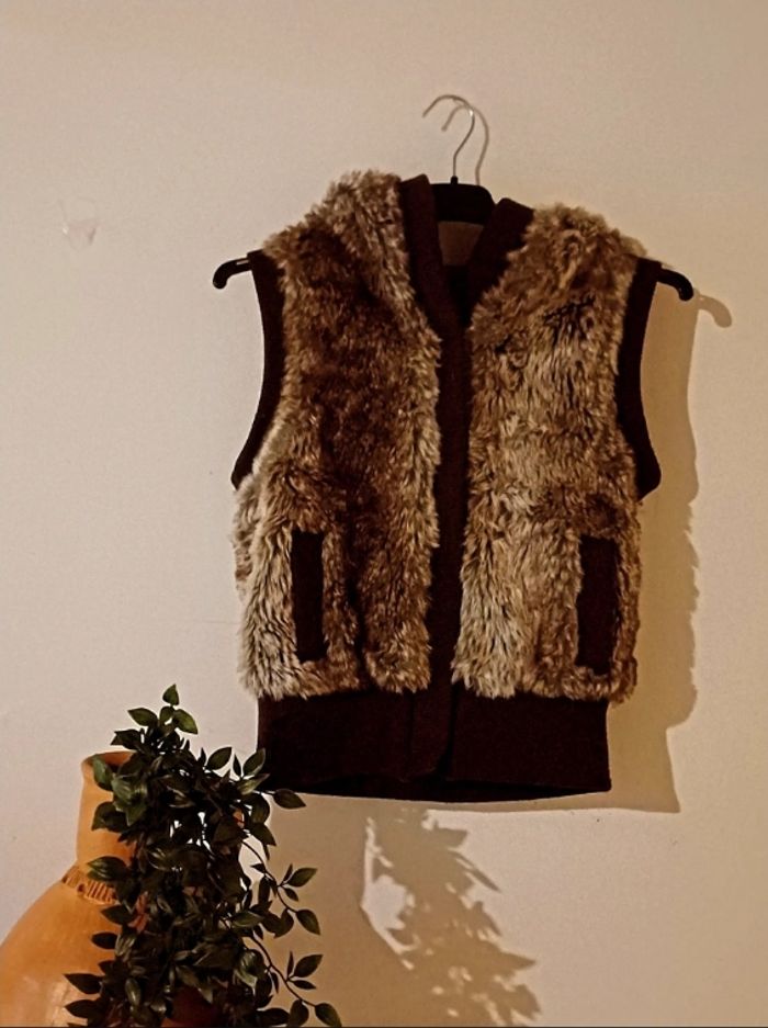 Veste femme sans manche chaude