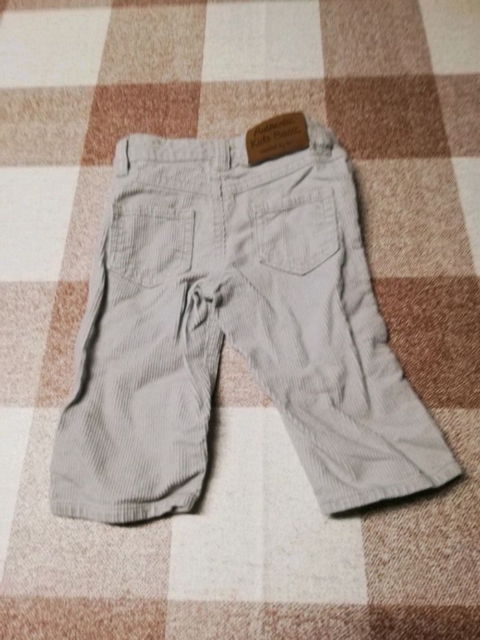 Pantalon épais Tex 3 mois gris pâle - photo numéro 3