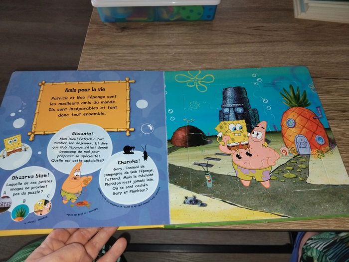 Livre Puzzle Bob l'éponge - photo numéro 3