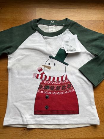 T-shirt ML Vertbaudet 12 mois garçon neuf