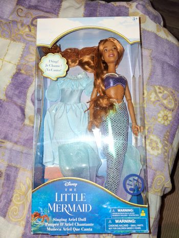 Poupée singing disneystore ariel disney film