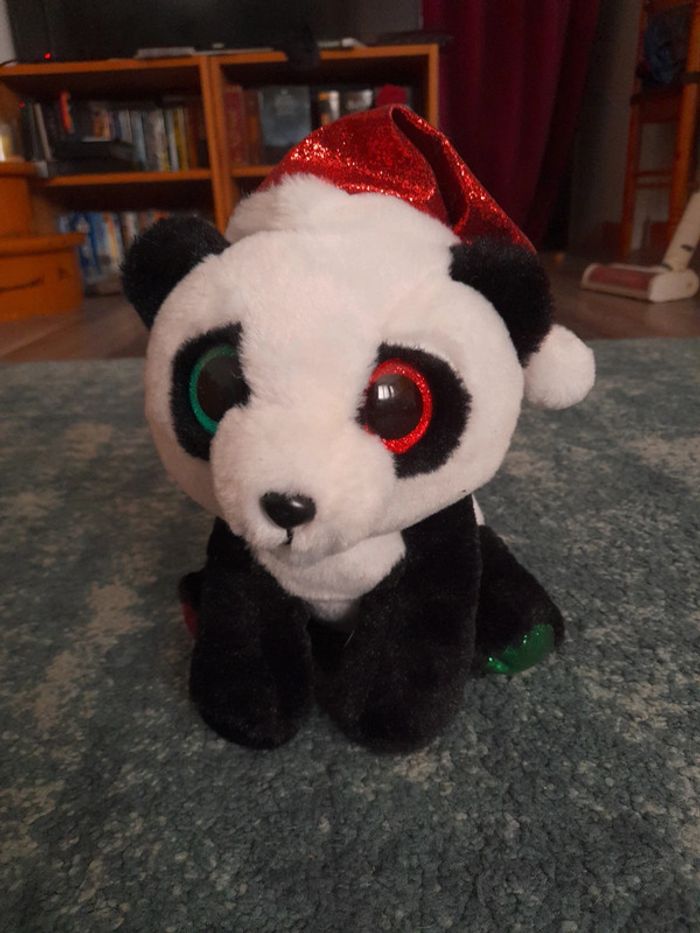 Lot peluche panda Noël TY - photo numéro 2