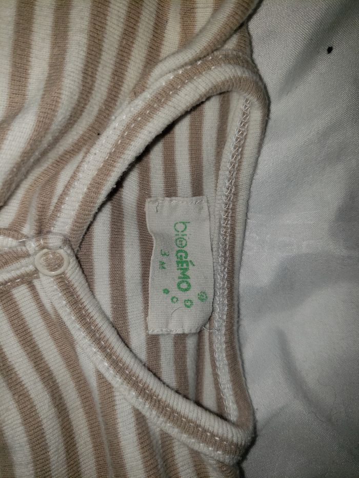 Lot de 2 pyjamas 3 mois coton bio gemo - photo numéro 2