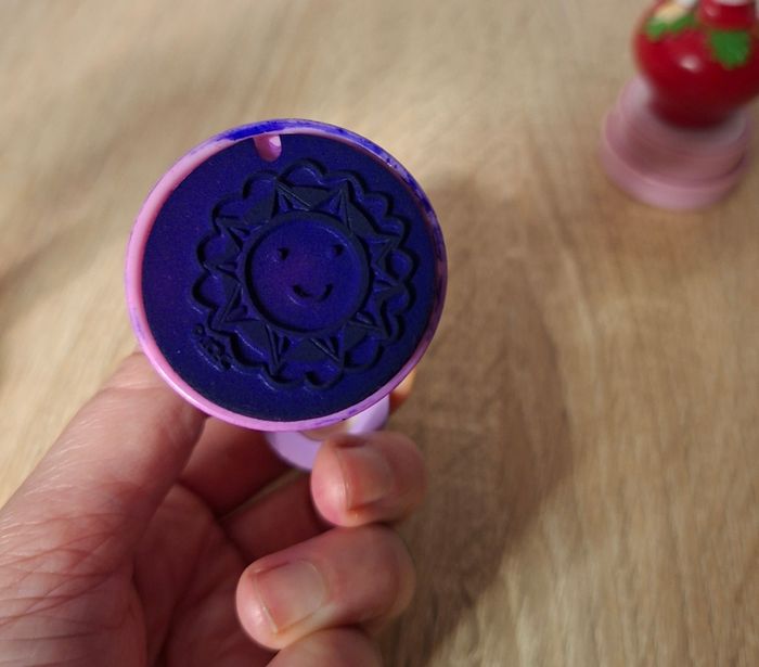 Lot de 3 charmants tampons encreurs Charlotte aux Fraises - photo numéro 5