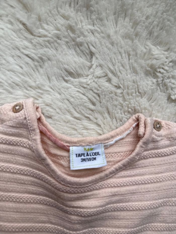 Ensemble Combi short et robe tape à l'œil corail 3 mois - photo numéro 3