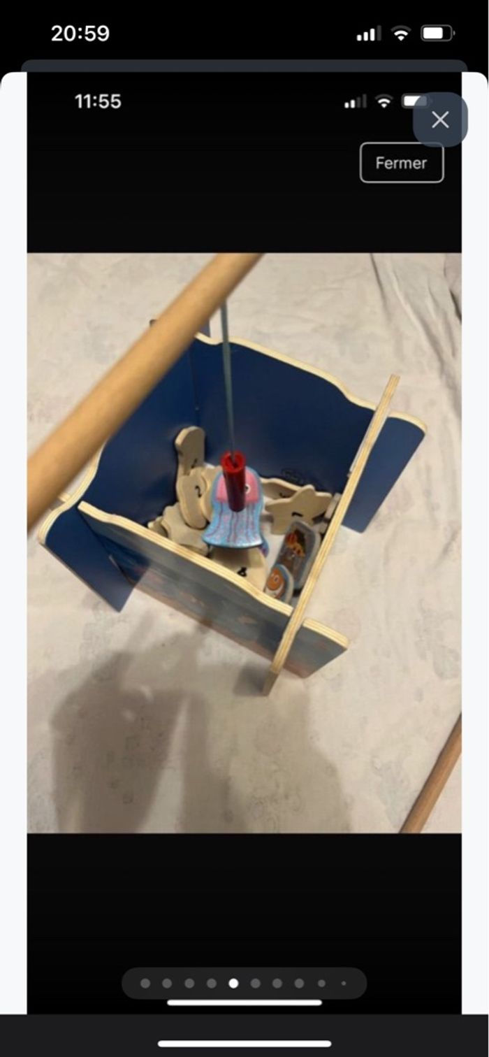 Jeu de pêche en bois pour enfants