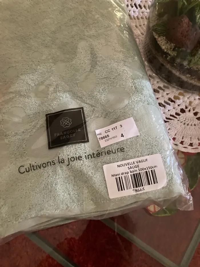 2 Draps de bain 100/150cm Françoise Saget - photo numéro 2