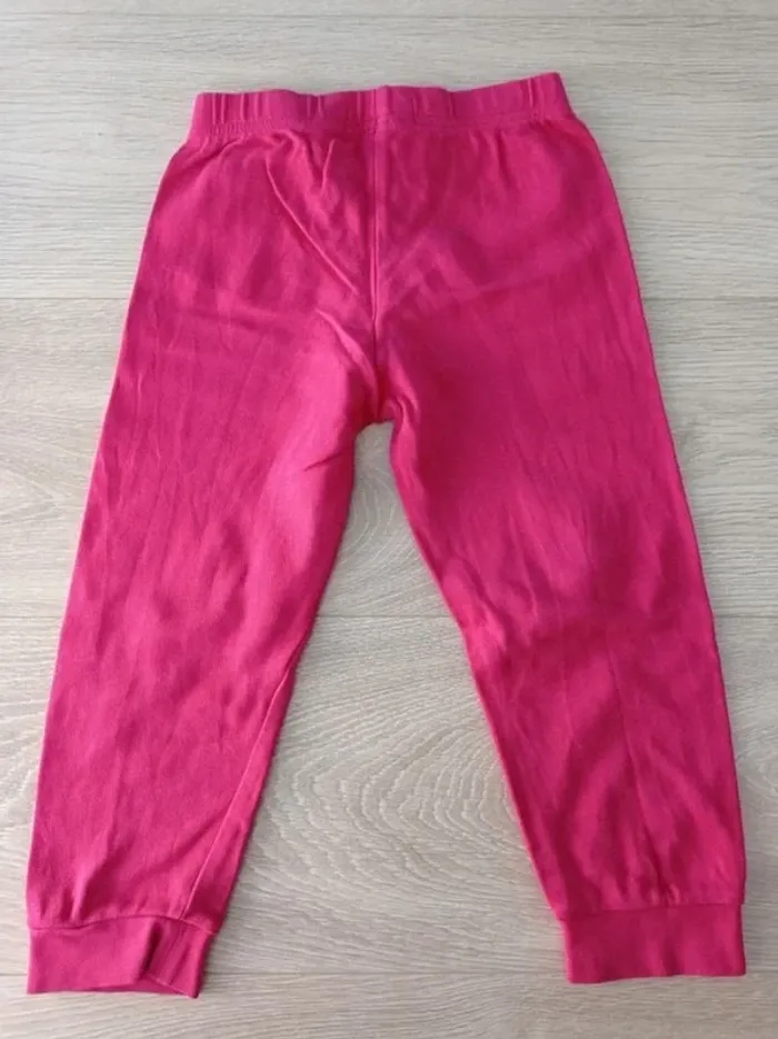 Pyjama fille 2 pièces rose et gris Tex 3/4ans - photo numéro 2