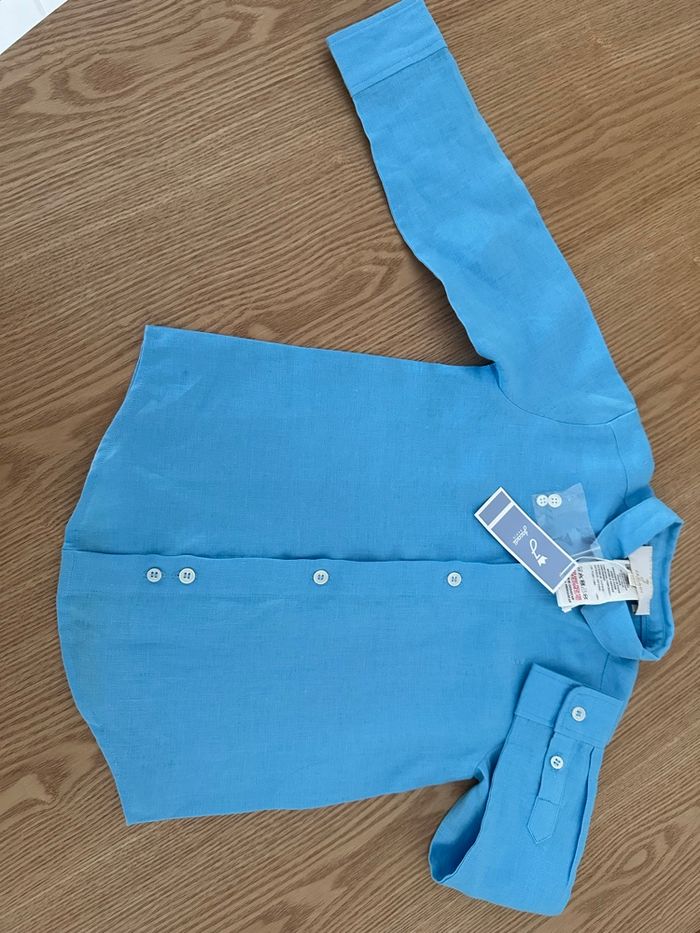 Belle chemise bleu Jacadi Paris taille 3 ans - photo numéro 2