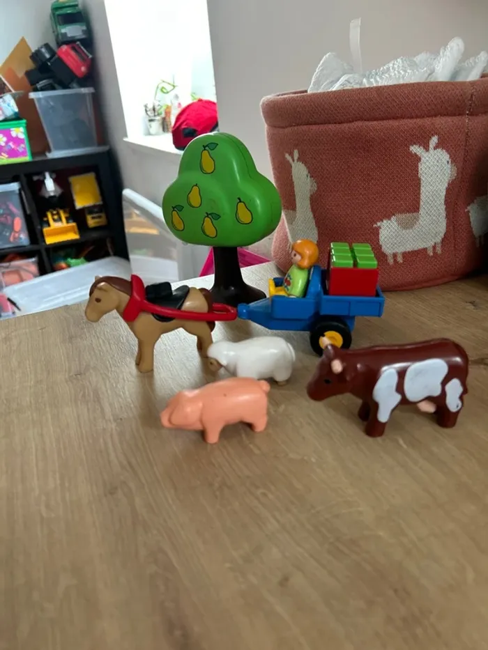 Playmobil 123 6620 Enfants/charrette/animaux - photo numéro 2