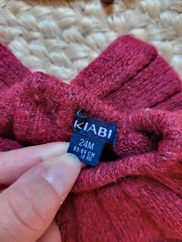🌼 Pull avec col claudine 24mois fille , Kiabi 🌼 - photo numéro 2