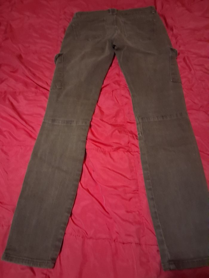 Jean vert kaki taille 36  de zara woman - photo numéro 7