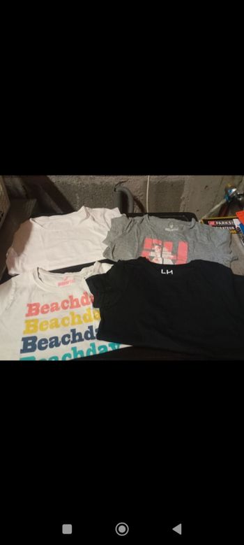 Lot tee shirts fille