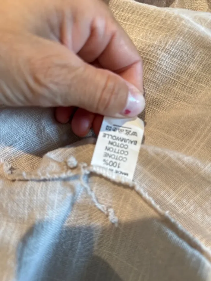 Jolie blouse, longue en coton femme - photo numéro 4