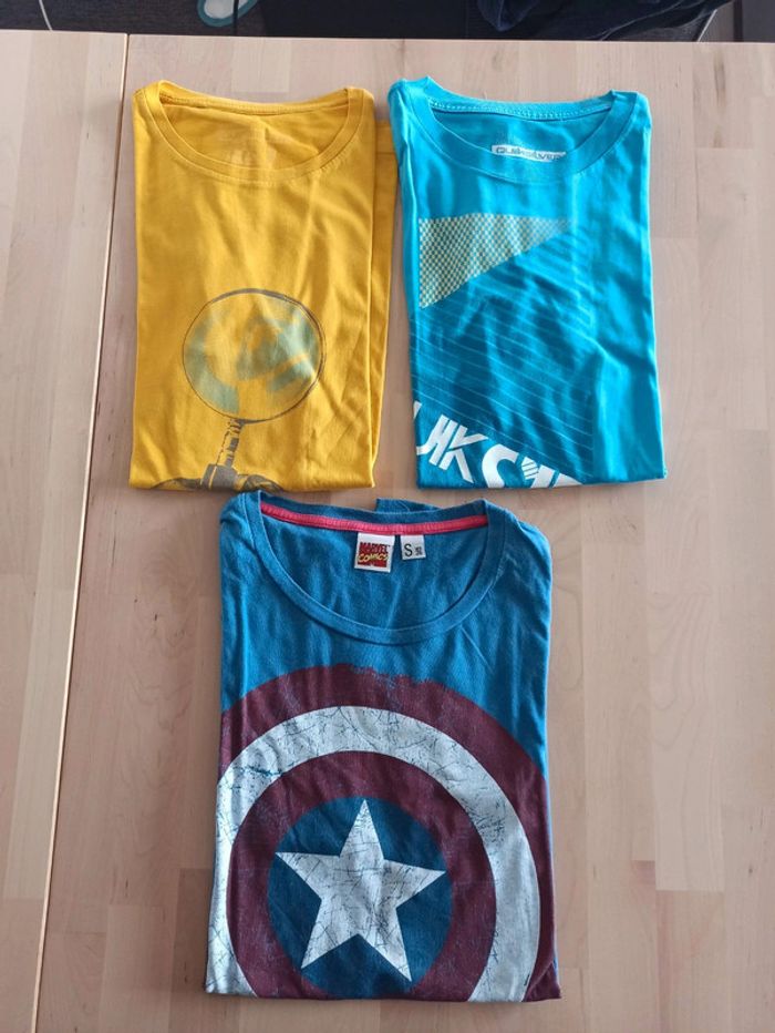 Lot de 3 t-shirt manches courtes S