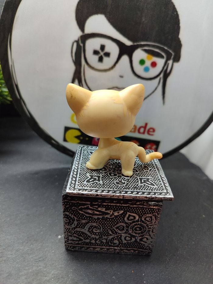 Lps01113 My Littlest Petshop Pet Shop LPS Authentic Chat Cat Shorthair 733 - photo numéro 2