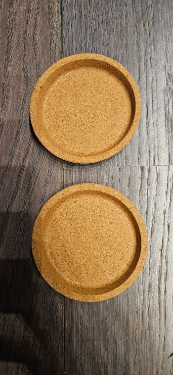 2 dessous de tasse IKEA en liège