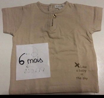 T-shirt In Extenso marron clair