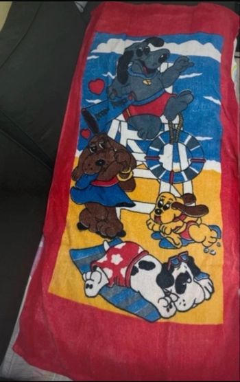Serviette de bain ou plage vintage 