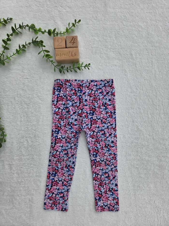 Leggings fleurs