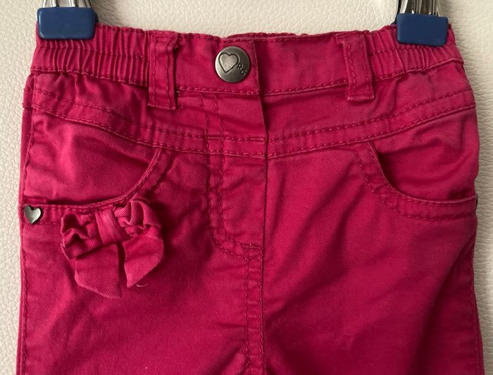 pantalon en toile de coton taille 6 mois - photo numéro 2