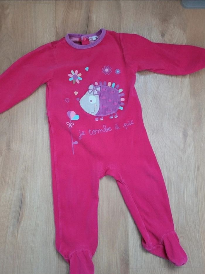Pyjama velours Pommette 18 mois
