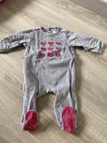 Pyjama obaibi grenouillère fille 6 mois