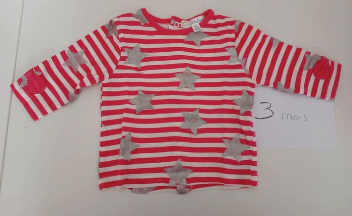 T-shirt ml étoiles 3 mois