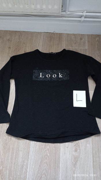 Haut manche longue noir L