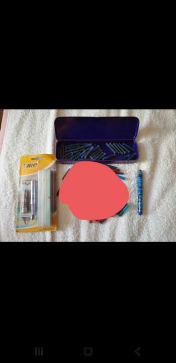 Superbe lot écriture plume encre fille