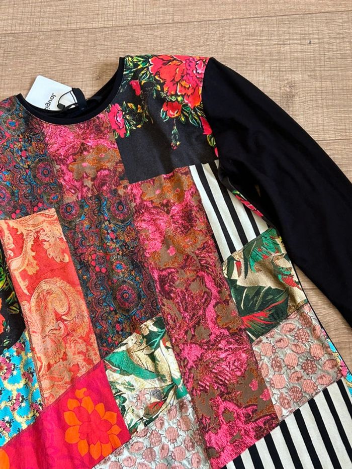 Robe noire et imprimée neuve Desigual taille S - photo numéro 13