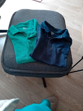 2 polos manches longues en 8 ans