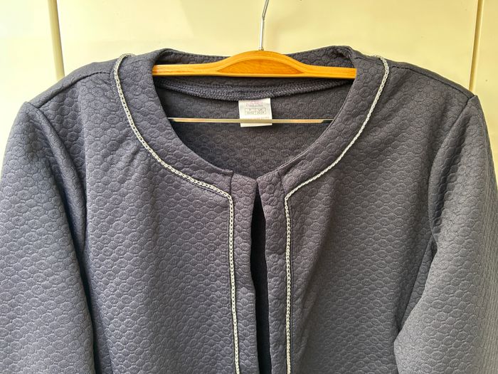 Gilet bleu marine Claire Neuville - Taille 50/52 - photo numéro 3