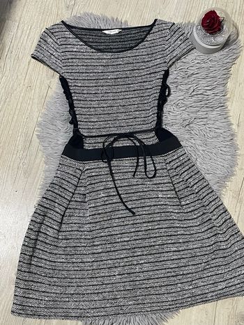 Robe patineuse avec rayures dorées - Naf Naf